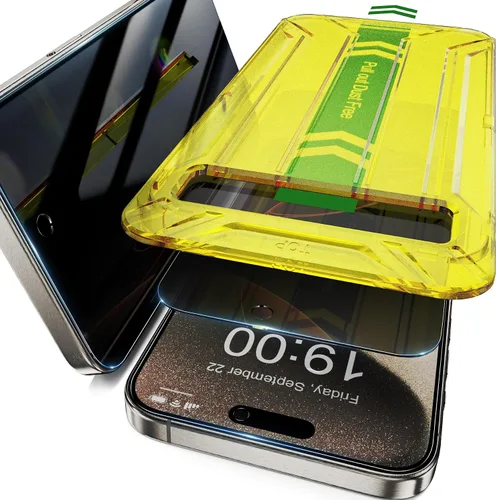 Miniatura 21 de Fotbor Protector de pantalla de privacidad para iPhone 12 Pro Max, protector de pantalla de privacidad para iPhone 12 Pro Max [2 antiespías]