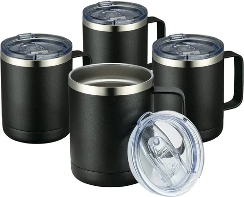 Miniatura 54 de MEWAY - Taza de café con asa, vaso térmico