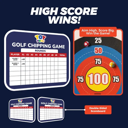 Miniatura 6 de TOY Life Chipping - Tapetes de práctica de golf, juego de golf, tapete de entrenamiento para interiores y exteriores, para adultos, familia, niños