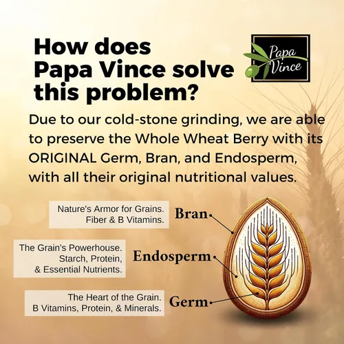 Miniatura 5 de Papa Vince Pasta orgánica de trigo integral - No enriquecida, sin blanquear hecha de granos antiguos durum y timilia cultivados en Sicilia, Italia.