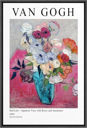 Miniatura 25 de SIGNLEADER Lienzo enmarcado para pared, lienzo de caballo blanco y negro, arte de pared para oficina en casa, 16 x 24 pulgadas, negro