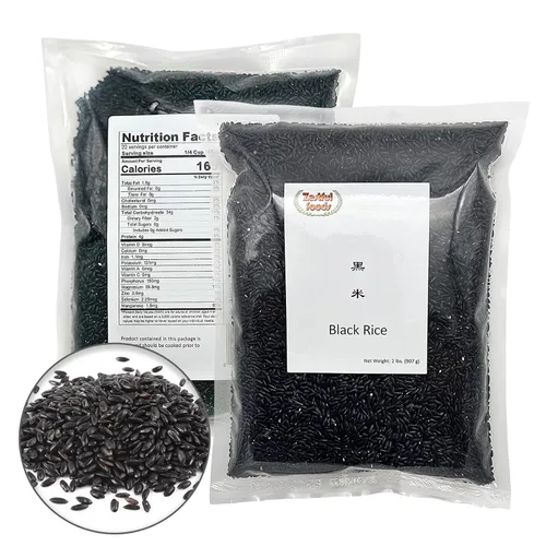 Miniatura 2 de Zestful Foods Arroz negro, grano entero, sin OMG, alto en fibra, bajo en azúcar, 2 libras, alternativa deliciosa y saludable al arroz blanco
