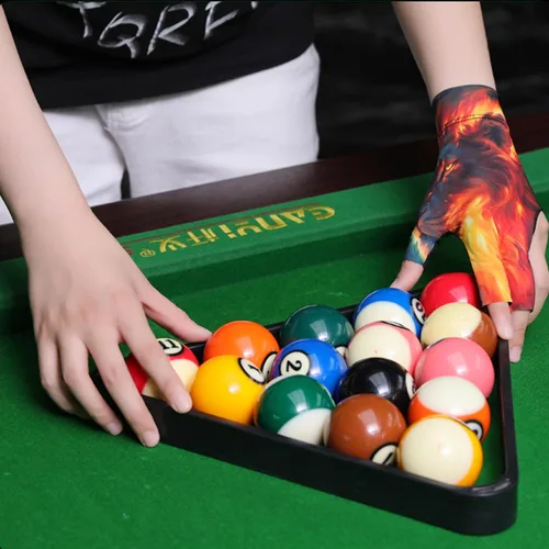 Miniatura 7 de Guantes de billar profesionales, guantes de piscina con acolchado antideslizante para un agarre seguro y un movimiento suave