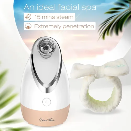 Miniatura 4 de YourMate Vaporizador Facial Nano Iónico, Vaporizador Facial Ajustable con Neblina Cálida de Aromaterapia para Senos, Hidratación Desobstruye