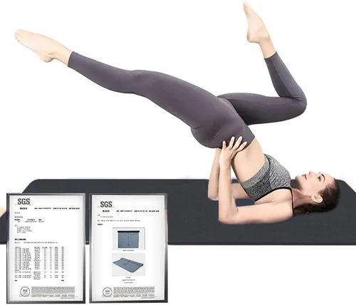 Miniatura 2 de Hatha Yoga - Tapete de yoga extra grueso de elastómero termoplástico, 72 x 32 pulgadas de grosor, 1/2 pulgadas, respetuoso con el medio ambiente
