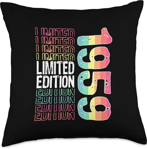 Miniatura 4 de Limited Edition Vintage 1959 Retro Birthday Throw Pillow