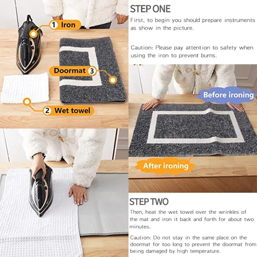 Miniatura 2 de OLANLY Alfombra para Puerta Interior, 30 x 17 pulgadas, Alfombra de Entrada Antideslizante Absorbente Resistente a la Suciedad, Alfombras de Entrada