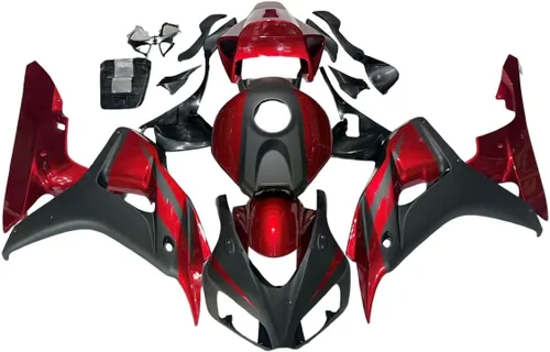 Miniatura 30 de Juego de carenado ABS negro y rojo para motocicleta Fit para CBR1000RR 2006 2007 cbr1000rr Carenados molde de inyección Carrocería Kit de carrocería