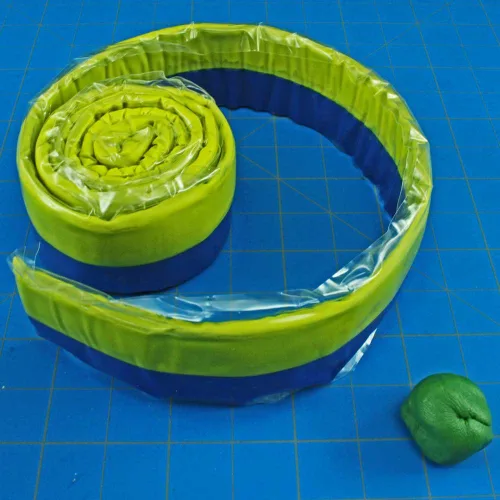 Miniatura 3 de Kneadatite cinta epoxi, masilla, azul o amarilla, 36 pulgadas 2 "Green Stuff