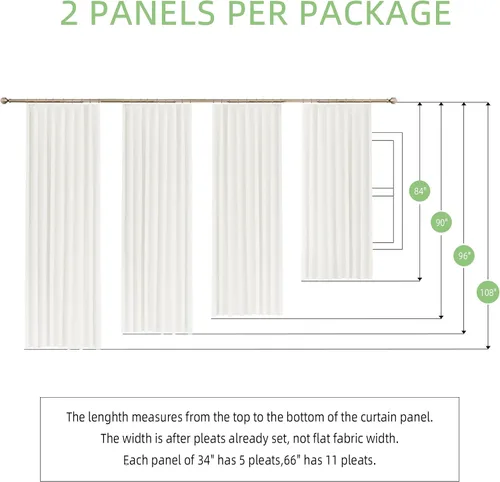 Miniatura 7 de KGORGE Cortinas de terciopelo verde cazador con pliegues pinzados de 84 pulgadas, con aislamiento térmico para oscurecer habitaciones, con anillas