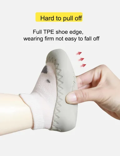 Miniatura 5 de Zapatos de calcetín antideslizantes para bebés y niñas, 2 pares