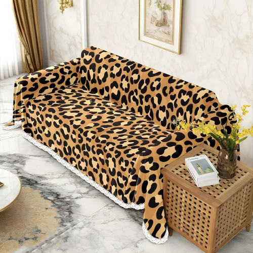 Miniatura 2 de Funda de sofá con estampado de leopardo y guepardo, fundas de sofá estampadas, fundas para sillón, funda resistente a las manchas, protector