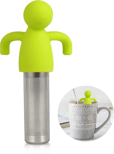 Miniatura 13 de Leden Infusor de té para té de hojas sueltas Lindo Colador de Té Bola de Acero Inoxidable Malla Extra Fina Filtro Empinador de Té para Taza Mug