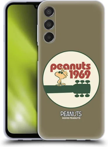 Miniatura 134 de Head Case Designs Funda de gel Woodstock 50th con licencia oficial de Peanuts Snoopy Guitar 1969 [protección de grado militar] compatible