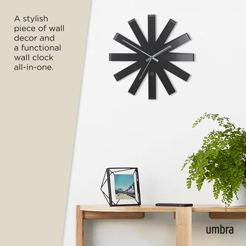 Miniatura 5 de Umbra - Reloj de pared en bandas