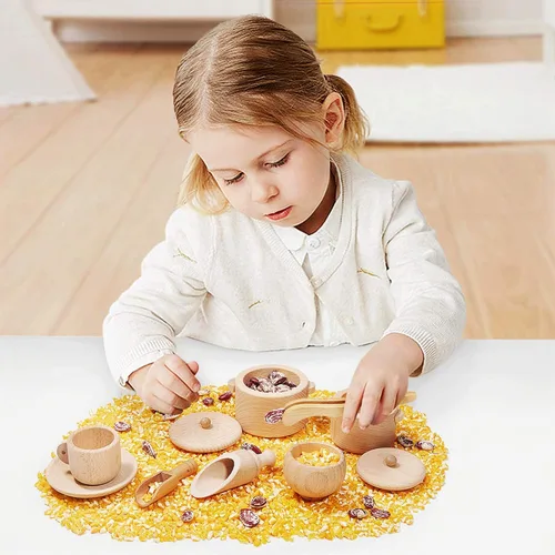 Miniatura 4 de Juguetes de Contenedor Sensorial para Niños Pequeños - Plato y Pinzas de Juego de Simulación Montessori y Waldorf - Juguetes de Aprendizaje