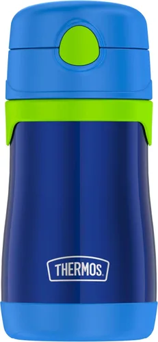 Miniatura 15 de Thermos Bebé 10 oz. Botella de acero inoxidable con popote emergente, coches