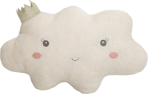 MON AMI Reine Almohada Decorativa en Forma de Nube – Cojín de Felpa Decorativo de 16 x 10 pulgadas para Cama, Sofá o Decoración de Habitación, Nube