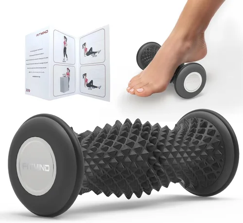 Masajeador de pies para aliviar la fascitis plantar, herramienta portátil silenciosa de masajeador de tejido profundo para dolor de arco y talón,