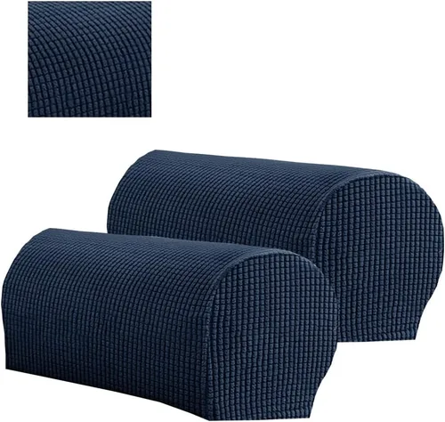 Miniatura 11 de 2 fundas de poliéster para reposabrazos de sofá, funda para sillón, fundas antipolvo, protector de muebles suave y cómodo para sofá, silla reclinable