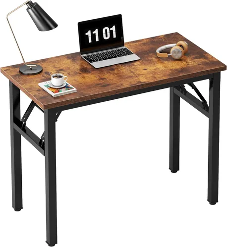 Miniatura 24 de Need AC5 Series - Escritorio plegable para computadora (39.4/47/55/63) pulgadas Teca y negro