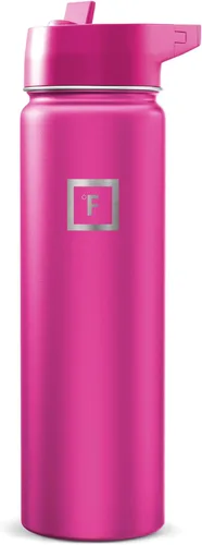 Miniatura 16 de IRON °FLASK Frasco de hidratación para acampar y senderismo con pajilla, botella de agua deportiva de acero inoxidable con aislamiento de boca