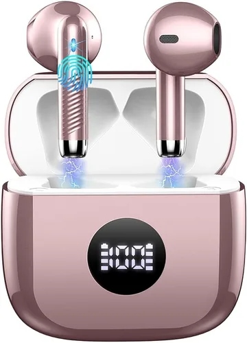 Miniatura 23 de Auriculares inalámbricos, Bluetooth 5.4, auriculares con pantalla LED de energía, bajos estéreo, auriculares Bluetooth intrauriculares