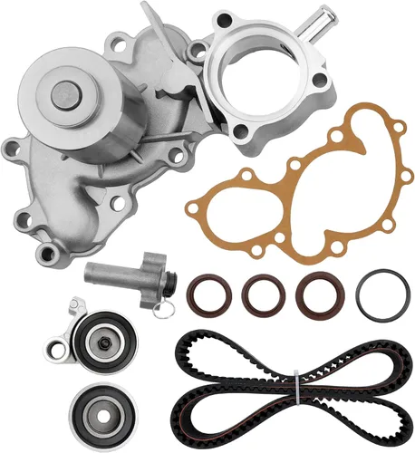 Miniatura 14 de Kit de correa de distribución del motor con bomba de agua Compatible con Honda Civic HX EX LX GX DX 1.7L L4 SOHC 16V 2001-2005 Reemplaza #