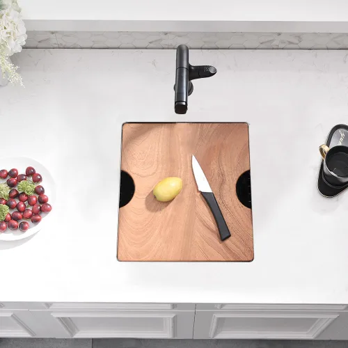 Miniatura 4 de Fregadero de Barra Negro Bajo Montaje, Fregadero de Cocina de 12 x 15 Pulgadas de Acero Inoxidable Negro Bajo Montaje, Cuenca Pequeña de Barra