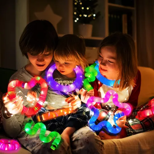 Miniatura 2 de 24 piezas de suministros de fiesta iluminados para niños 4-8-12, 4 de julio, pulseras de palo brillante a granel accesorios de decoración para niños
