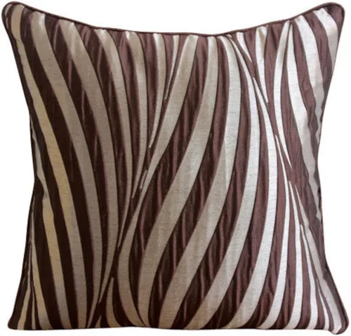 Miniatura 18 de The HomeCentric Fundas de almohada, fundas de cojín decorativas marrones para sofá de 16 x 16 pulgadas (15.7 x 15.7 in), cojines jacquard, 7. Marrón