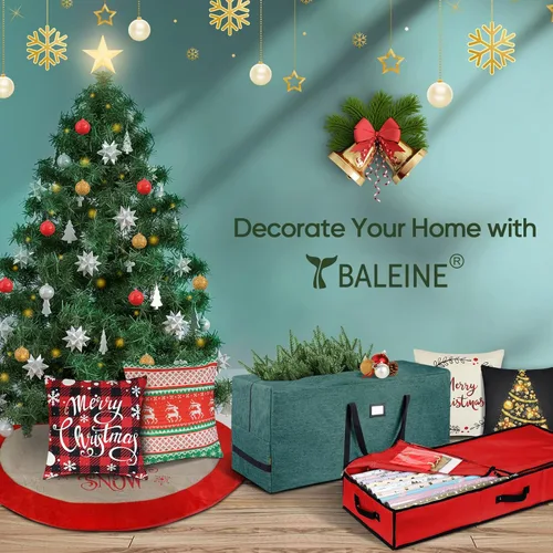 Miniatura 7 de BALEINE Organizador de almacenamiento de papel de regalo, 40 pulgadas, tela Oxford 600D duradera, bolsa de almacenamiento con particiones flexibles