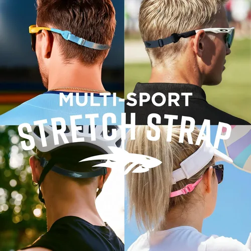 Miniatura 7 de Pilotfish Correas flexibles para gafas, ajustables para deportes, se adaptan a anteojos y lentes de sol Negro