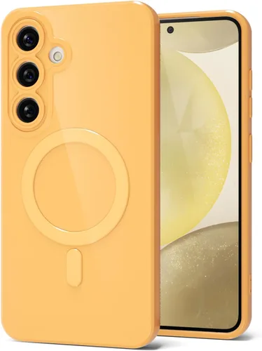 Miniatura 151 de Svanove para Samsung Galaxy S22 Funda de teléfono de silicona magnética, compatible con Magsafe, linda para mujeres, brillante color brillante, gel