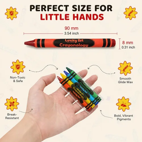Miniatura 2 de Paquetes de crayones para recuerdos de fiesta para niños, 20 juegos de 4 crayones (80 unidades), 3.5 pulgadas, no tóxicos, de tamaño estándar, a