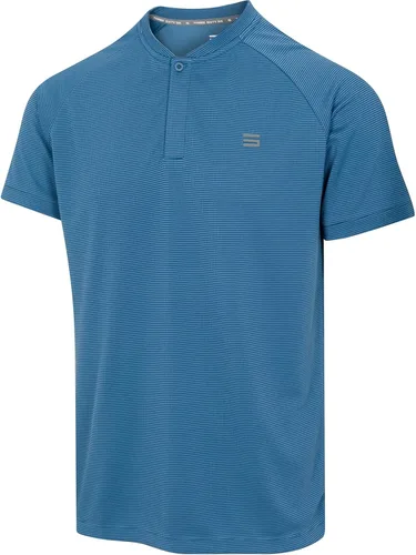 Three Sixty Six - Camisetas tipo golf sin cuello para hombre camiseta tipo polo casual y de manga corta para hombre, ajustada, ligera y transpirable