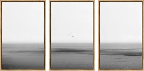 Miniatura 95 de SIGNWIN Juego de impresión enmarcada para pared, diseño de rayas verticales, fotografía abstracta, arte moderno, primer plano, relajante, tranquilo