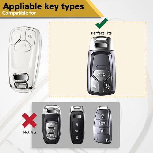 Miniatura 5 de Funda para llavero Nissan con llavero de cuerda trenzada de metal de lujo, funda suave mejorada para llave Nissan (solo 3 botones)