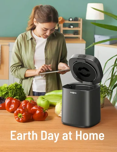 Miniatura 6 de Paris Rhône Compostador de cocina inteligente para residuos, contenedor eléctrico de compost de cocina, respetuoso con el medio ambiente
