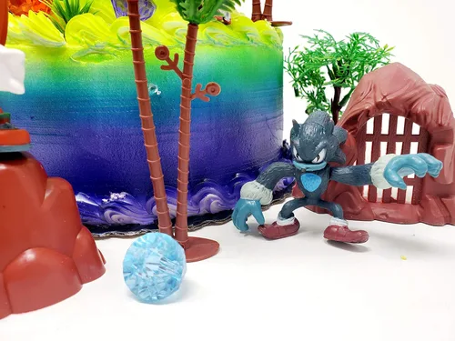 Miniatura 5 de SONIC and Friends - Decoración para pastel de fiesta de cumpleaños con figuras de Sonic y accesorios decorativos