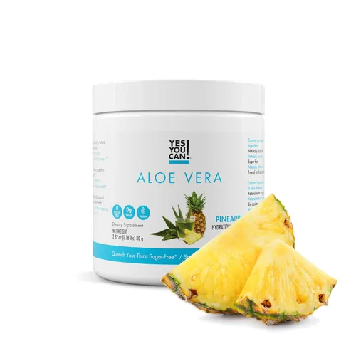 Miniatura 13 de Yes You Can! Mezcla de bebida en polvo de aloe vera, refuerzo de hidratación infundido con extracto de aloe vera orgánico puro, deliciosos sabores