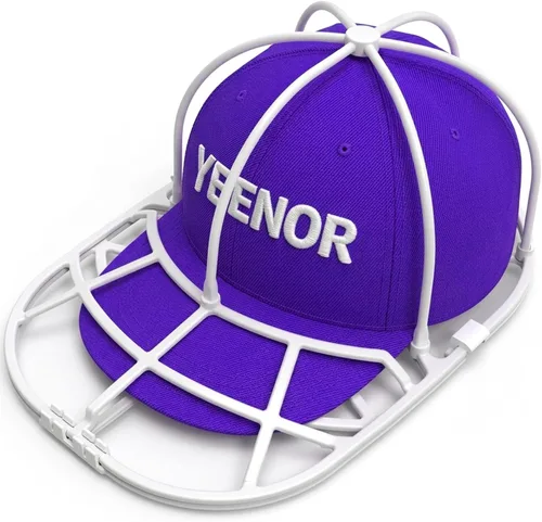 Jaula Lavadora de Sombreros para Lavadora - Soporte Limpiador de Gorras de Béisbol, Lavado de Gorras, Seguro para Lavavajillas, Perfecto para