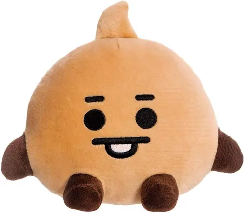 AURORA, 61369, producto oficial de BT21, Baby SHOOKY muñeca sentada de 8 pulgadas, juguete suave, marrón