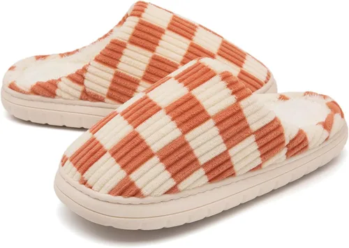 Miniatura 7 de Jaeynow Pantuflas mullidas para mujer en interiores, zapatos de casa unisex de espuma viscoelástica para hombre, zapatos de invierno cálidos