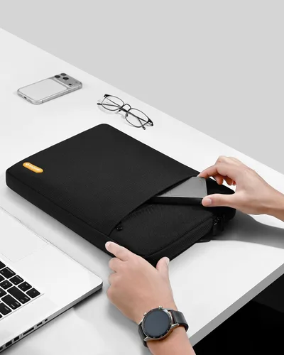Miniatura 6 de bagasin Funda para laptop de 13 pulgadas, compatible con MacBook Air M5/M4/M3/M2/M1 de 13 pulgadas (2018-2026), funda para computadora con bolsillo