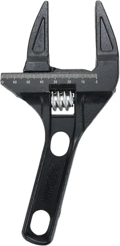 Miniatura 3 de Sscon Llave inglesa ajustable de 0.236-2.677 in, llave inglesa de fontanería para baño, cocina, color negro