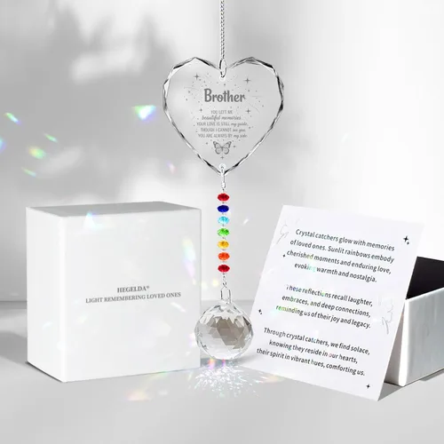Miniatura 13 de Regalos conmemorativos para la pérdida de papá, atrapasoles de cristal en la memoria, regalos de condolencia por pérdida de papá y padre, regalos