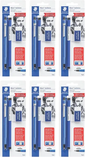Miniatura 7 de Staedtler Mars 780SBK juego de lapicero técnico, Azul Paquete de 1