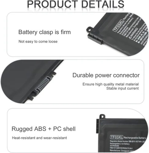 Miniatura 3 de TF03XL 920070-855 - Batería de repuesto para HP Pavilion x360 45.9 ft-cd0001dx 45.9 ft-cd0003dx 15-cc0xx 15-cc023cl 15-cc123cl 15-cc050wm 17-ar050wm