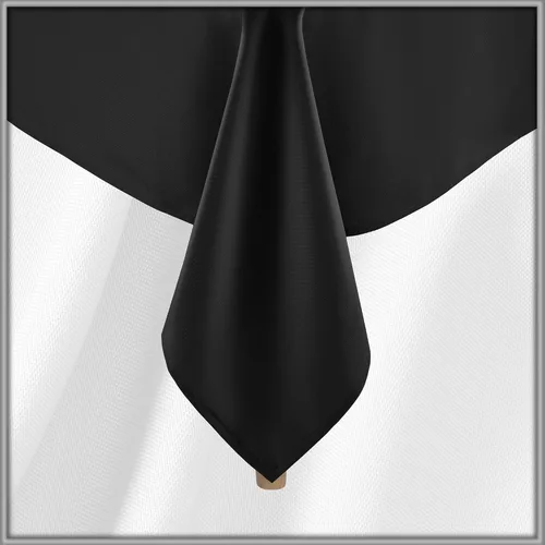 Miniatura 4 de Lann's Linens Paquete de 20 manteles rectangulares de 60 x 102 pulgadas, mantel de tela de poliéster lavable para mesas de comedor, restaurantes
